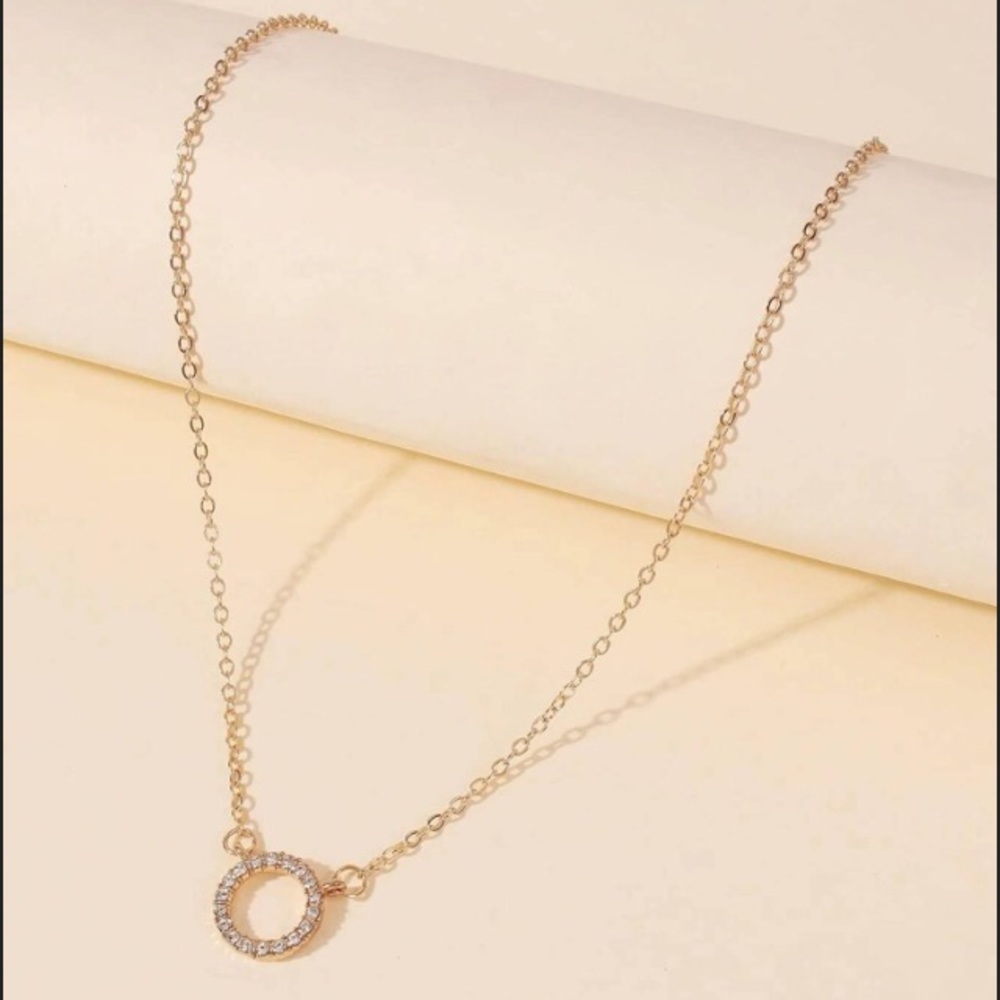 ($2) Rhinestone Ring Necklace